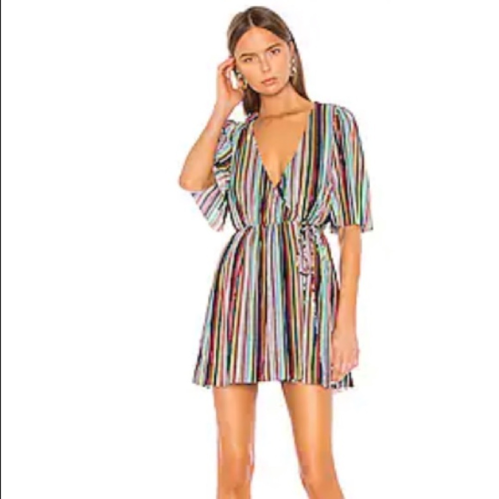 Lovers and Friends Minivestido violetta multi stripe Dress